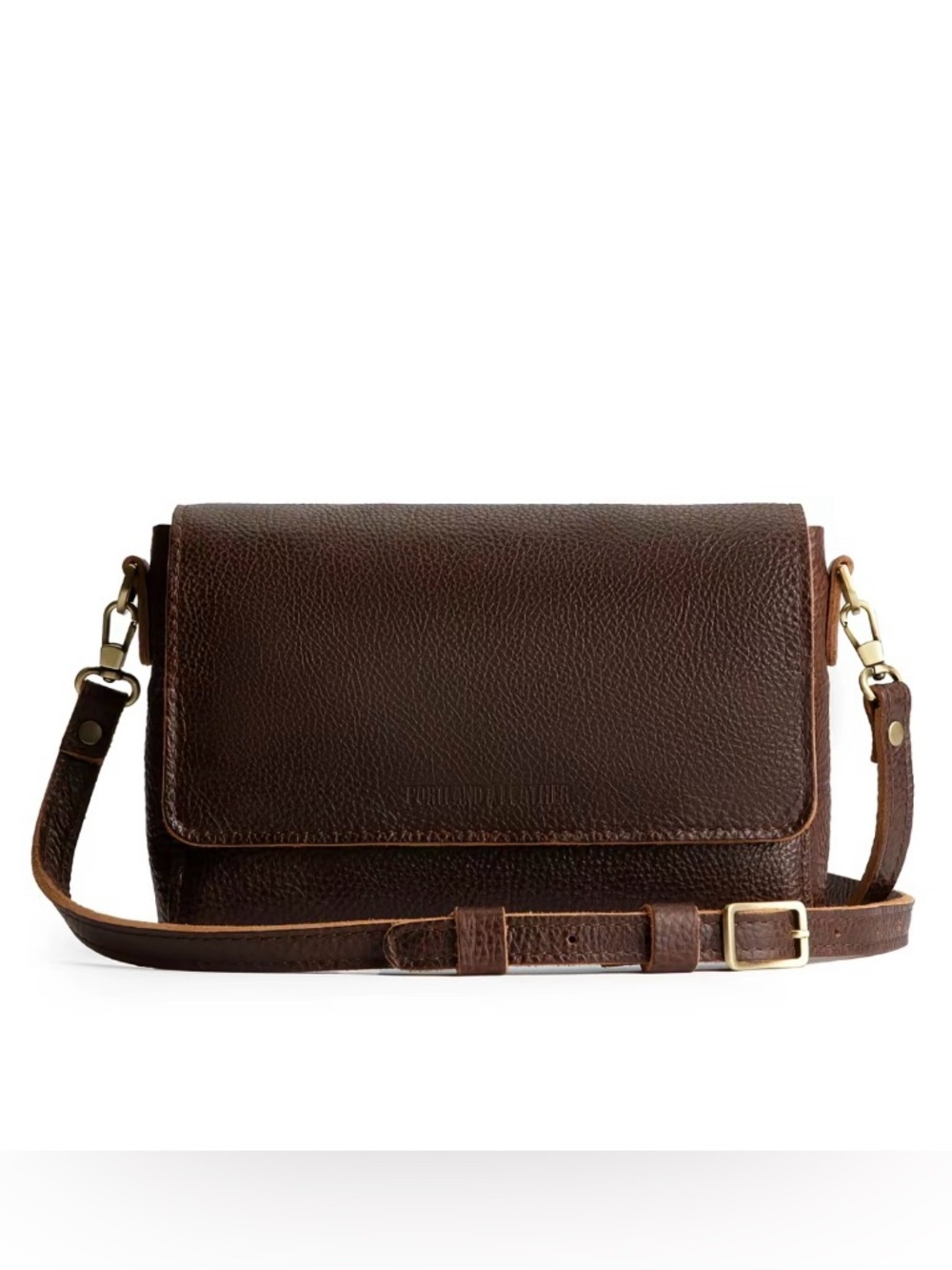 Portland Leather Crossbody Bag with Adjustable Strap